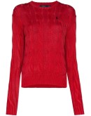 cable-knit jumper