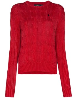 cable-knit jumper