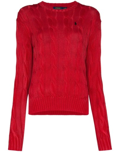 cable-knit jumper