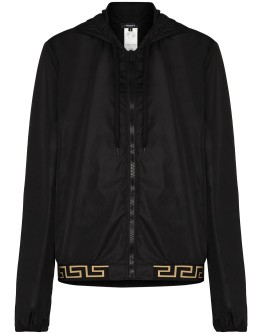 Greca detail lightweight jacket