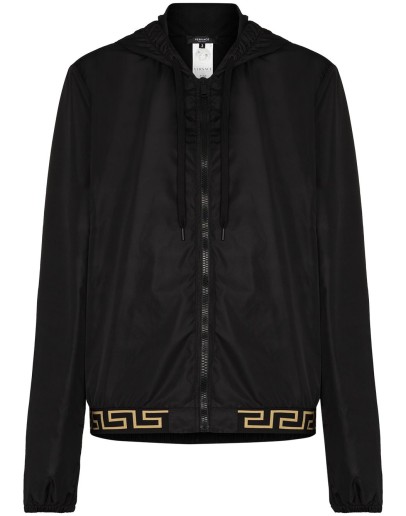 Greca detail lightweight jacket