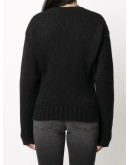 appliqued alpaca and wool-blend jumper