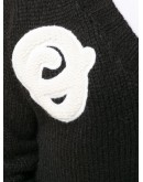 appliqued alpaca and wool-blend jumper