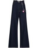 high-rise wide-leg jeans