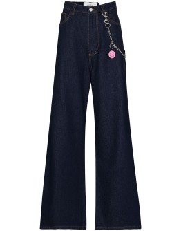 high-rise wide-leg jeans