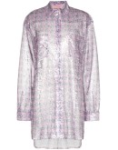 sequinned houndstooth-print shirt