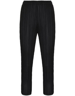 plissé cropped trousers
