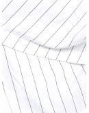 pinstriped belted trench coat