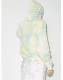 check-print embellished-detail hoodie