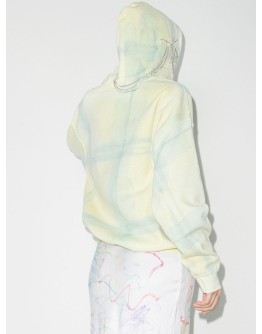check-print embellished-detail hoodie