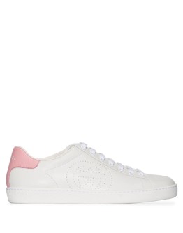 perforated logo sneakers