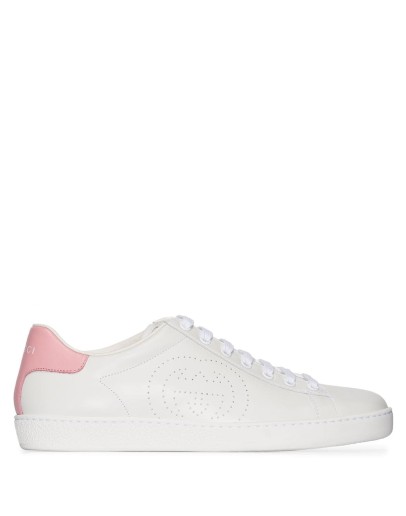 perforated logo sneakers