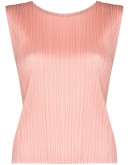 plissé sleeveless top