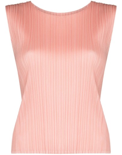 plissé sleeveless top