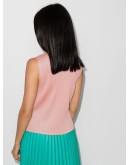 plissé sleeveless top