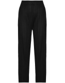 cropped plissé trousers