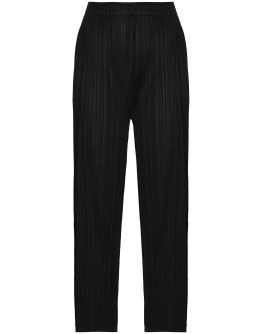 cropped plissé trousers
