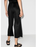 cropped plissé trousers