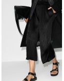 cropped plissé trousers