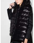 padded hood-detail scarf