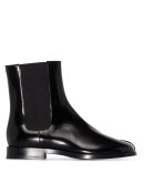 Tabi patent chelsea boots