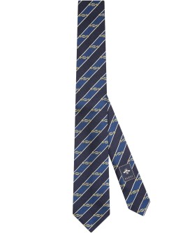 Interlocking G Horsebit jacquard tie