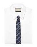 Interlocking G Horsebit jacquard tie