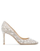 Romy 85mm crystal-embellished pumps