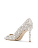 Romy 85mm crystal-embellished pumps