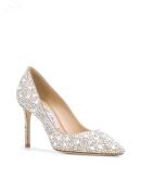 Romy 85mm crystal-embellished pumps