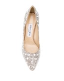 Romy 85mm crystal-embellished pumps