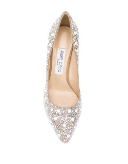 Romy 85mm crystal-embellished pumps