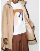 graphic print appliqué pocket T-shirt