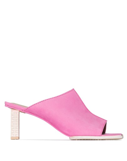 80mm  square-toe mules
