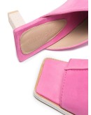 80mm  square-toe mules