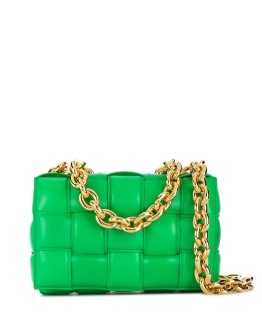 Cassette padded shoulder bag