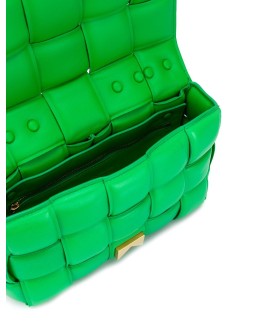 Cassette padded shoulder bag