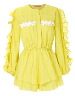 Litchy ruffled jumpsuit
