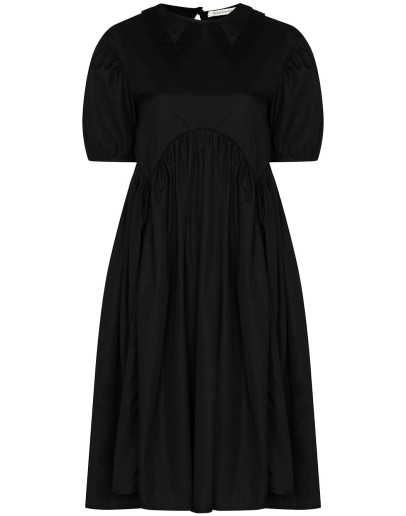 Malou puff-sleeve dress