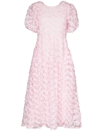 Katrine floral-embroidered midi dress