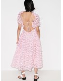 Katrine floral-embroidered midi dress