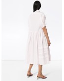 Margo pintucked midi dress