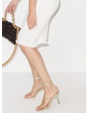 snakeskin-effect strappy sandals