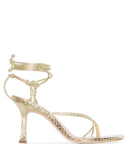 snakeskin-effect strappy sandals