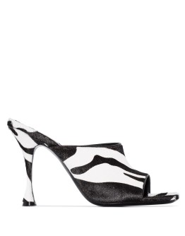 Estonia zebra stripe mules