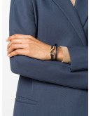 Gancini leather wrap-around bracelet