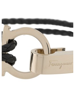 leather Gancini bracelet