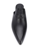 Gancini pointed toe mules