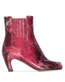 Tabi 80mm python-print boots