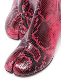 Tabi 80mm python-print boots